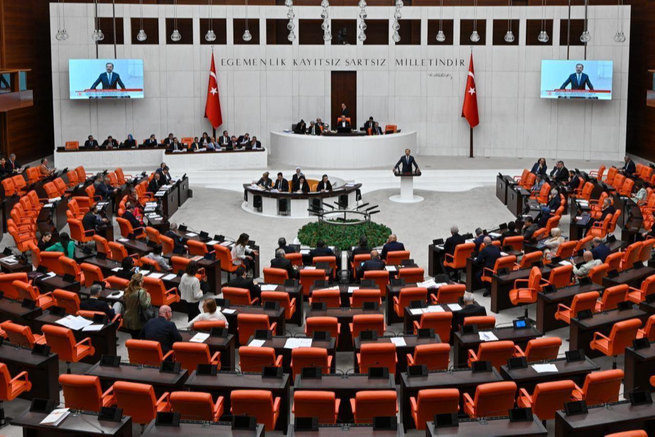 Türkiye Büyük Millet Meclisi, Ankara, Türkiye'den genel bir görünüm, erişim tarihi: Haziran 2025. (AA Fotoğraf)