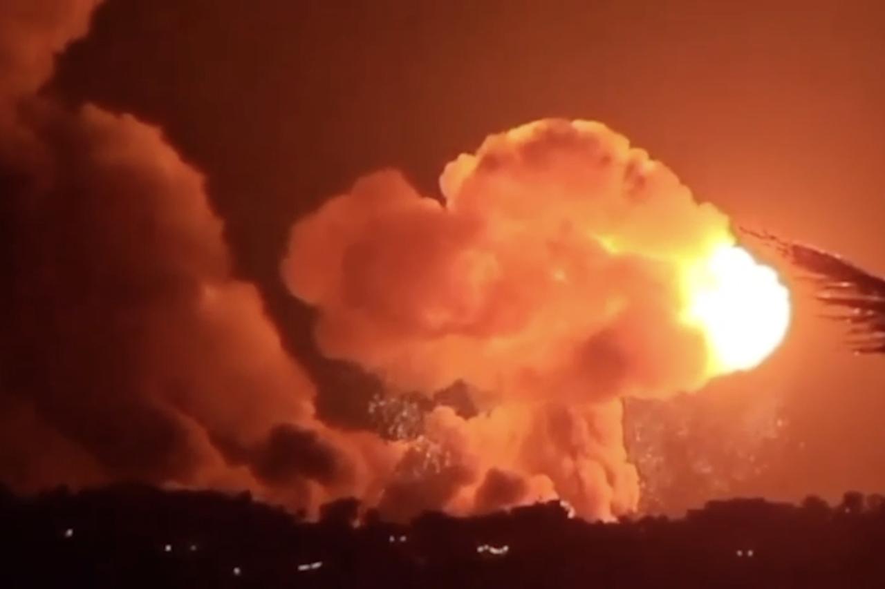A screengrab from a video shows the Israeli airstrike targeting Lebanon, October 16, 2025. (AA Photo)