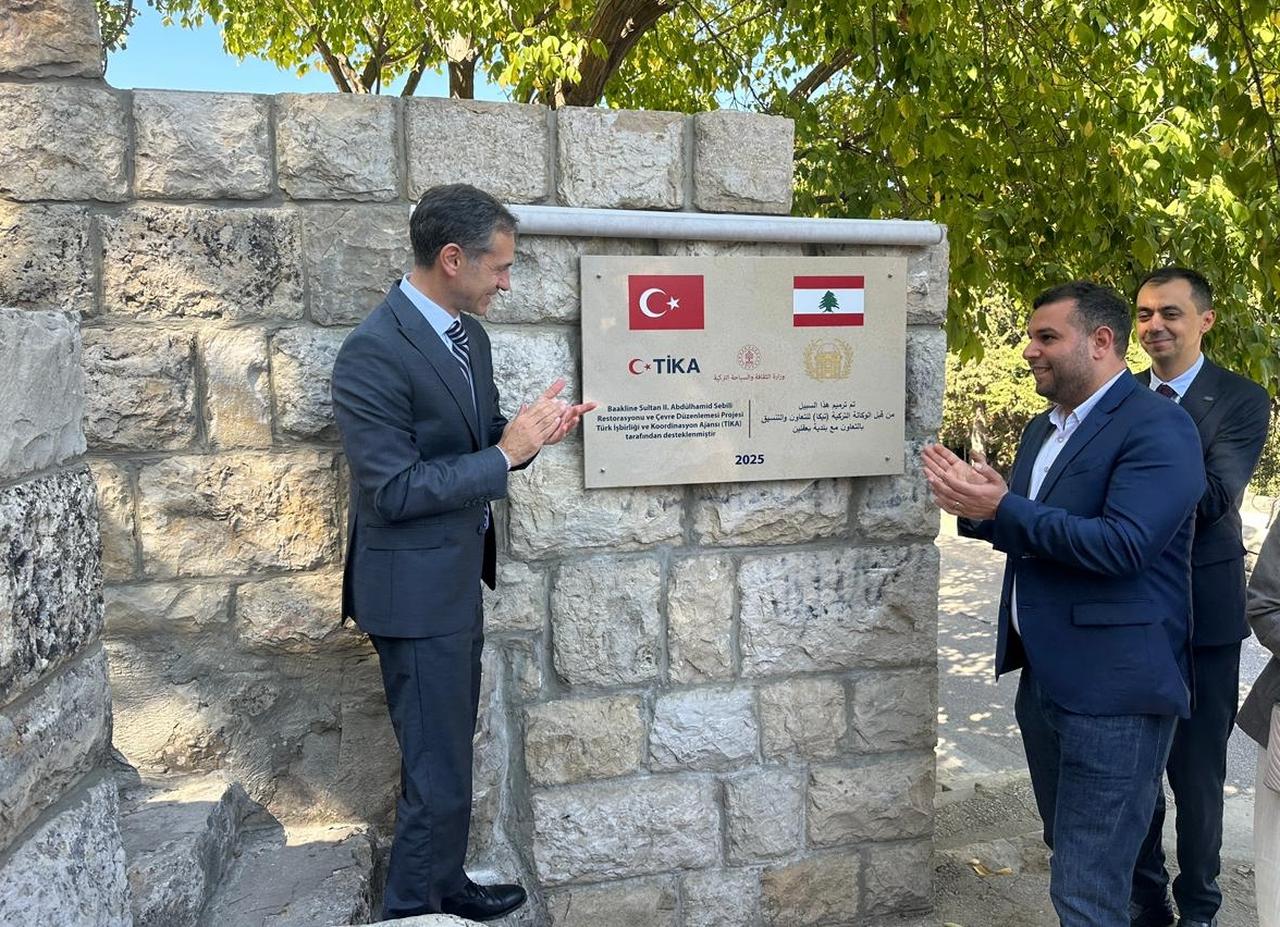 The opening ceremony, held in the town of Baakline in the Chouf District of Mount Lebanon Governorate, was attended by Türkiye’s Ambassador to Beirut, Murat Lutem , along with numerous guests , October 14,2025. ( AA Photo )