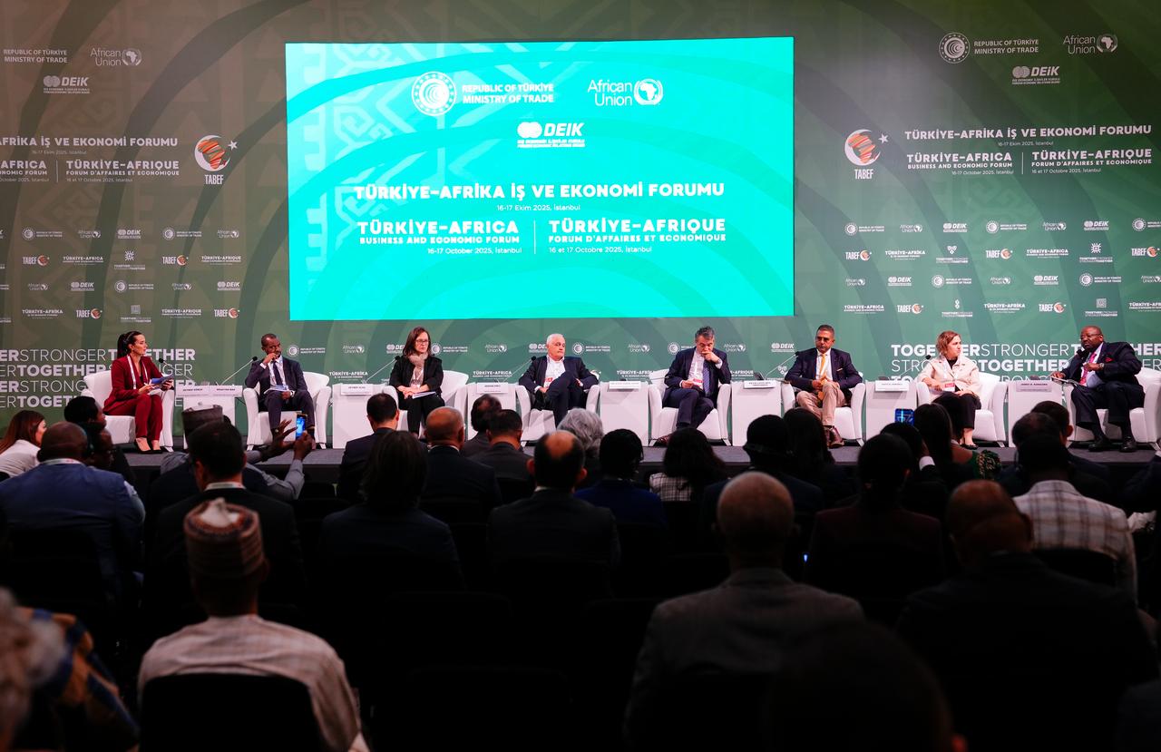 Hosted by the Turkish Ministry of Trade, coordinated by the African Union, and organized by the Foreign Economic Relations Board (DEİK), the Türkiye-Africa Business and Economic Forum  , Istanbul , Octobar 16 , 2025 . (AA Photo )