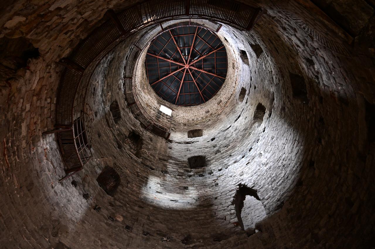 A view from inside one of the towers of the Yedikule Fortress, also known as the Seven Towers, in Istanbul, Türkiye, Oct. 16, 2025. (AA Photo)