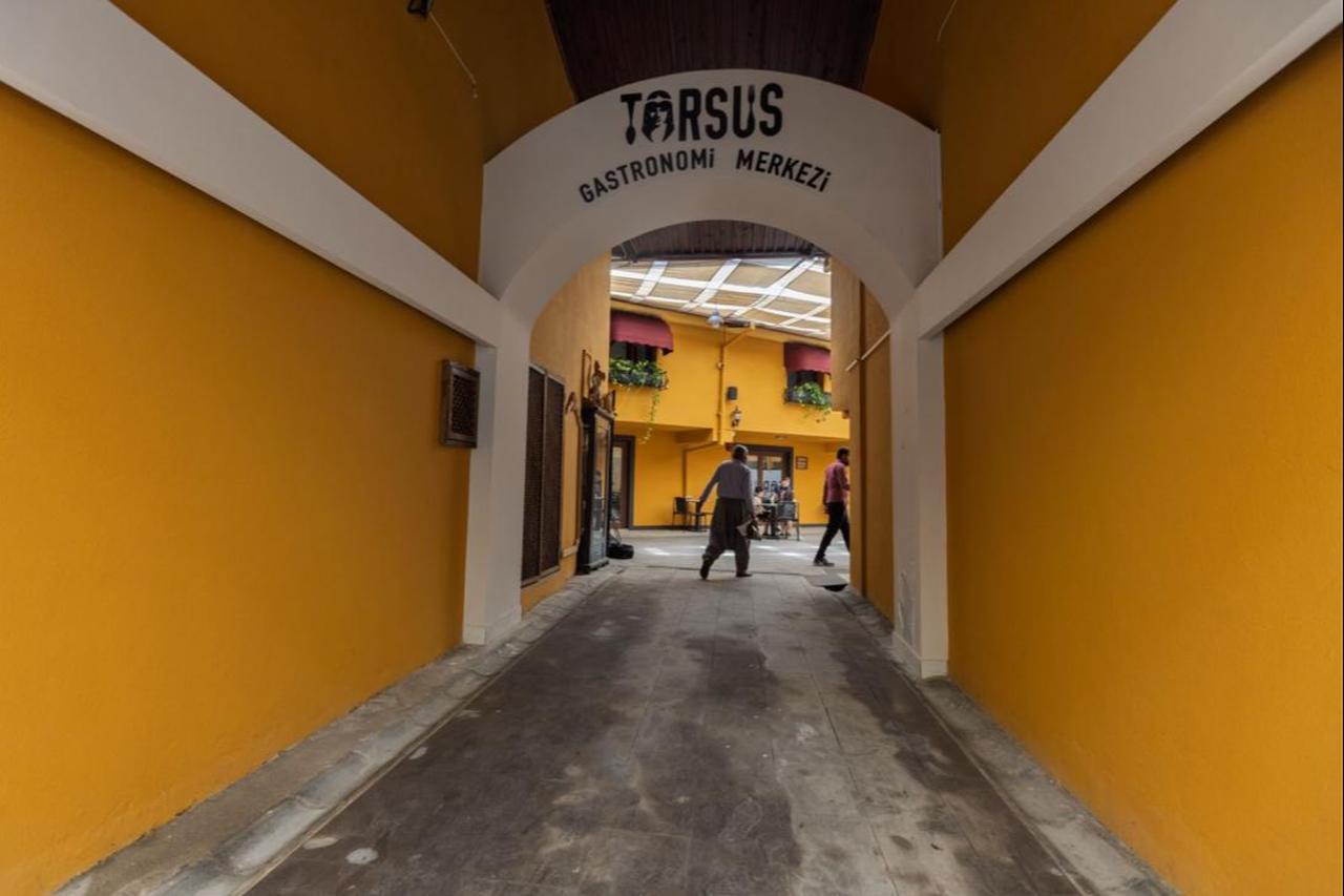 The entrance of the Tarsus Gastronomy Centre, located in the historic Siptilli Bazaar. (Photo via Delegation of the European Union to Türkiye)