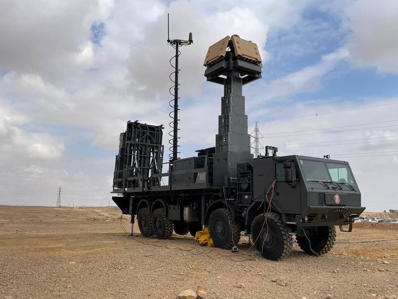 Israeli Rafael's Spyder All-in-One (AIO) air defense system at an undated time and location. (Photo via Rafael)