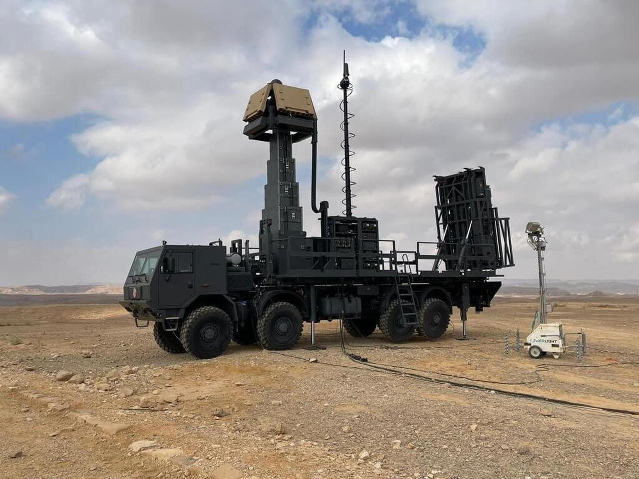 Israeli Rafael's Spyder All-in-One (AIO) air defense system at an undated time and location. (Photo via Rafael)