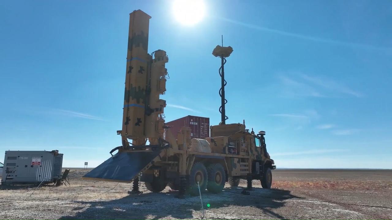 The Turkish Air Defense Command's Hisar-O medium-range air defense missile during a test firing at the Aksaray firing range in Aksaray, Türkiye, Oct. 18, 2025. (AA Photo)