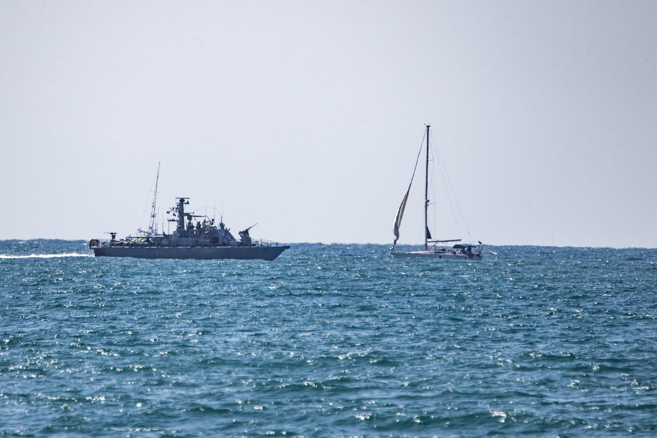 Some vessels from the Global Sumud Flotilla, seized during Israeli military operations, were brought to the port of Ashdod, Israel, on October 02, 2025. (AA Photo)