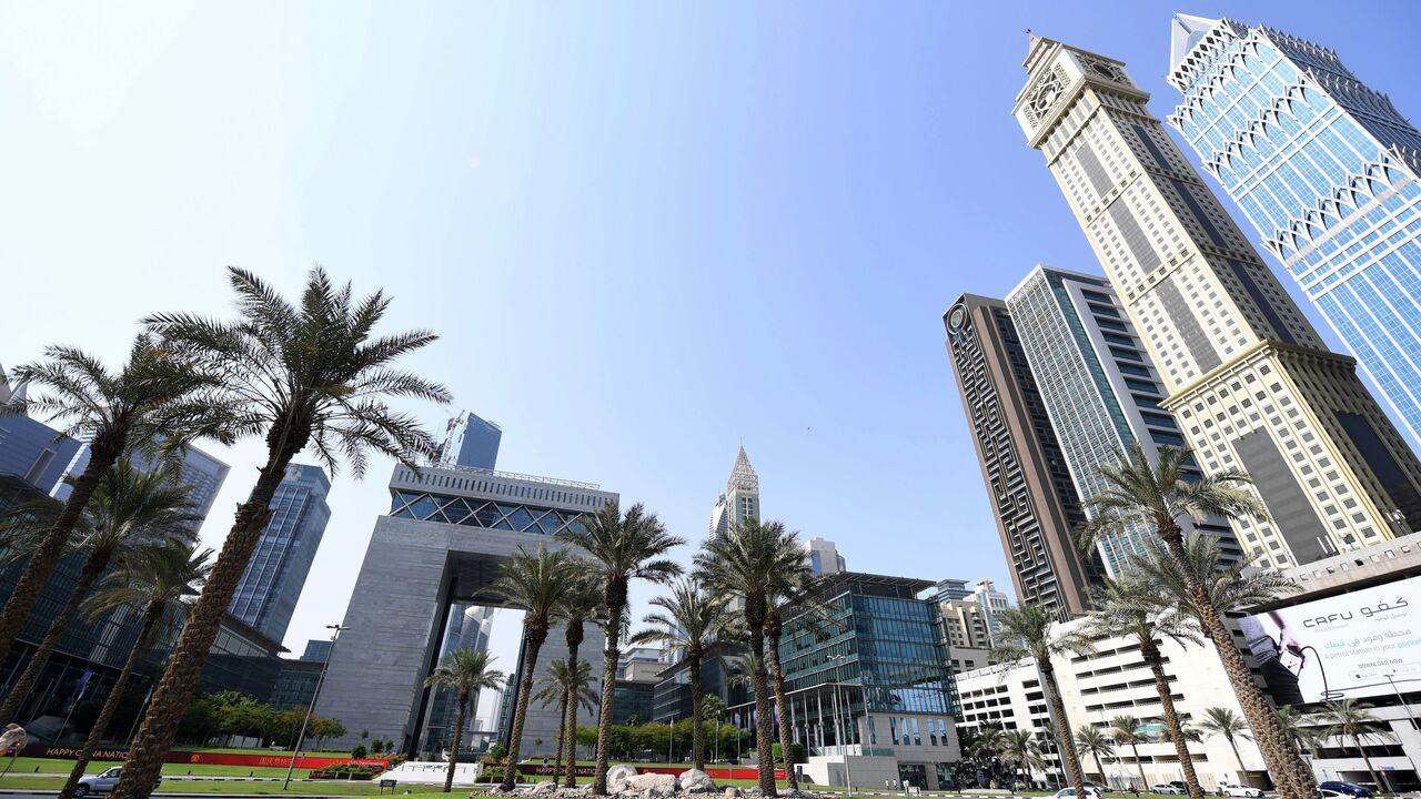 This picture shows Dubai's Financial Center in Sheikh Zayed road on October 2, 2019 in Dubai. (AFP Photo)