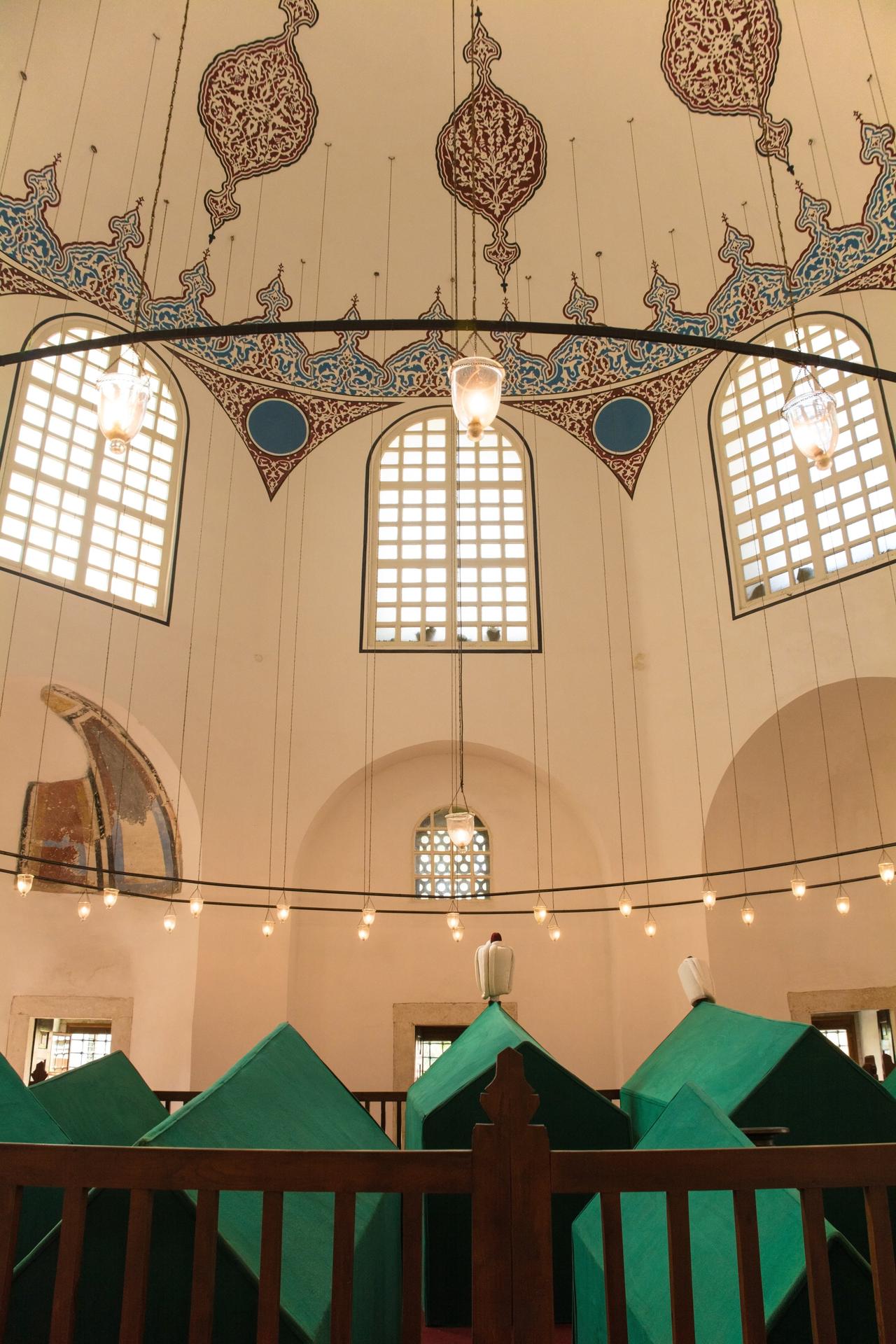 The tombs of Sultan Mustafa I and Sultan Ibrahim I, in the courtyard of the Hagia Sophia Grand Mosque, Istanbul, Türkiye, Sept. 5, 2019. (Photo via Wikimedia)