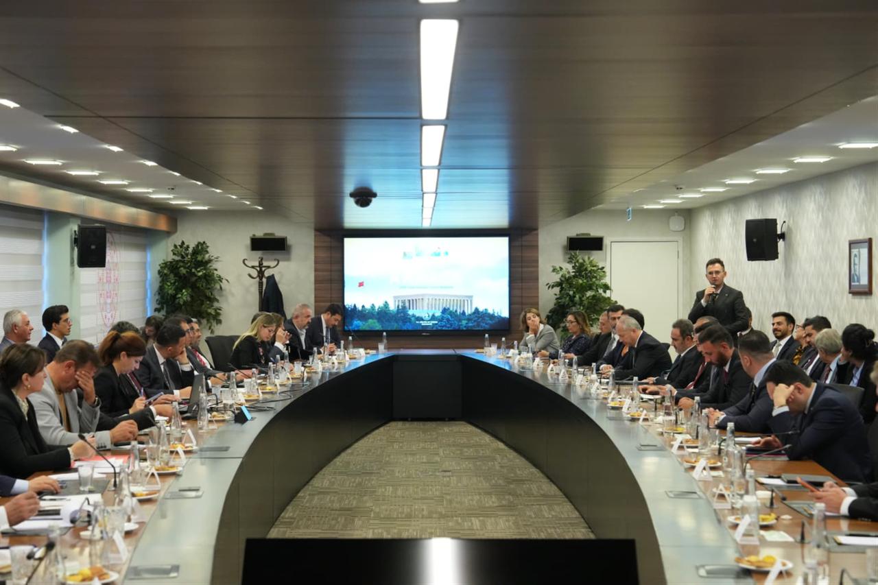 Officials attend the coordination meeting for the 2026 Turkic World Tourism Capital events in Ankara, Türkiye, Oct. 21, 2025. (Photo via Ministry of Culture and Tourism)