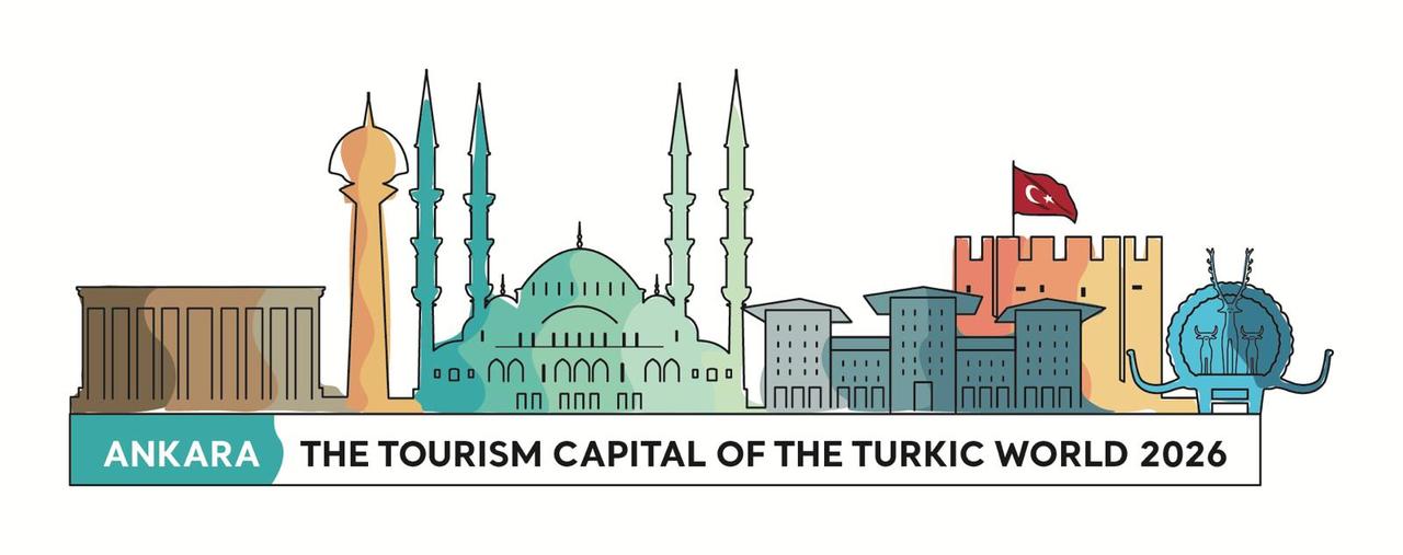 The official “Ankara 2026 – The Tourism Capital of the Turkic World” logo features landmarks symbolizing the capital’s cultural heritage. (Photo via Ministry of Culture and Tourism)