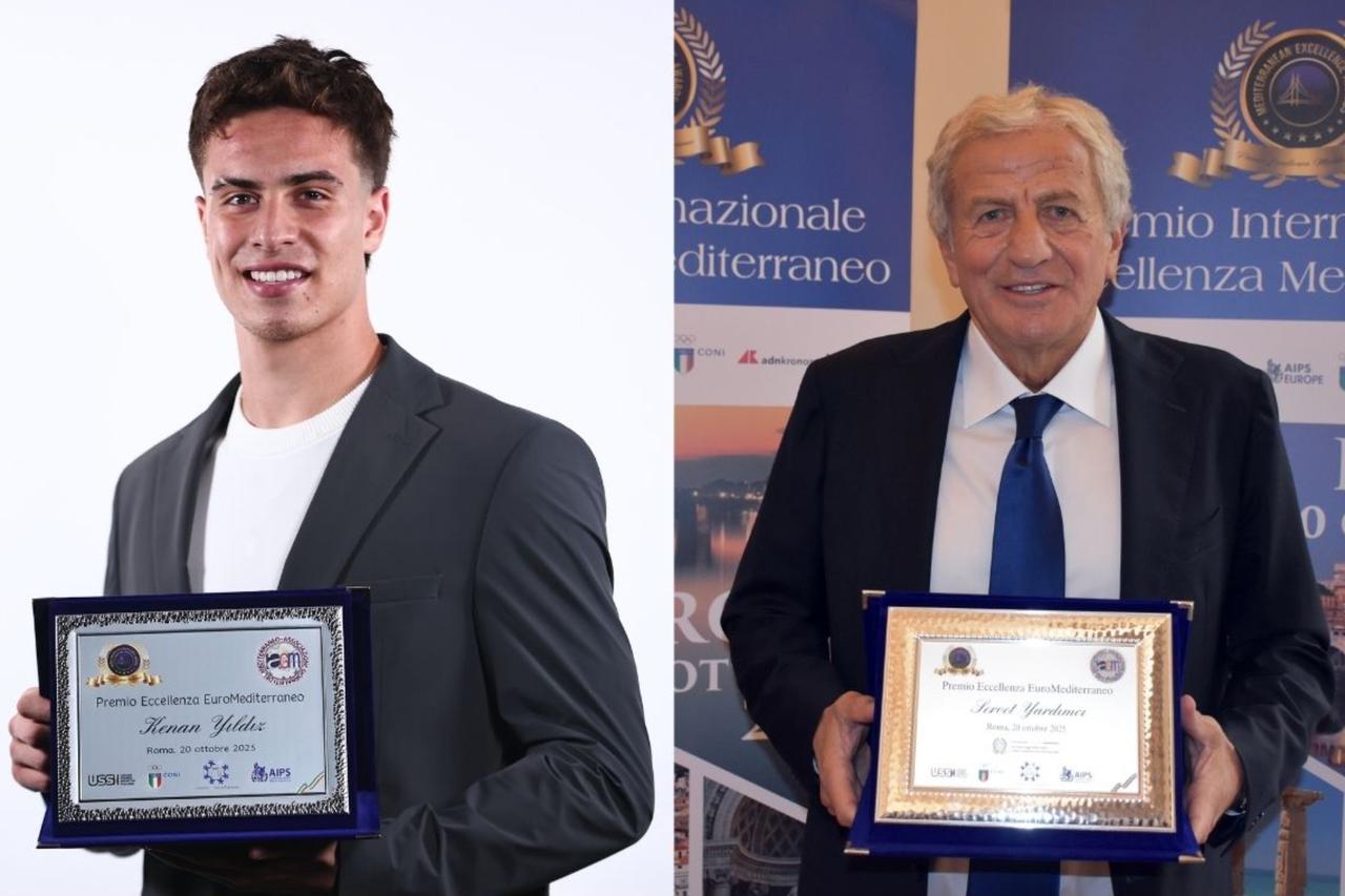 Kenan Yildiz, Servet Yardimci honored at Mediterranean Excellence Awards in Rome