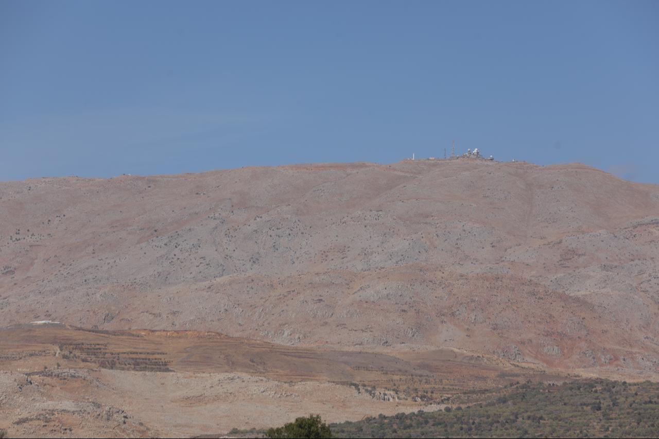 A view of the area as the Israeli army conducts raids and establishes checkpoints in several villages in the countryside of Quneitra, southwestern Syria, Oct. 20, 2025. (AA Photo)