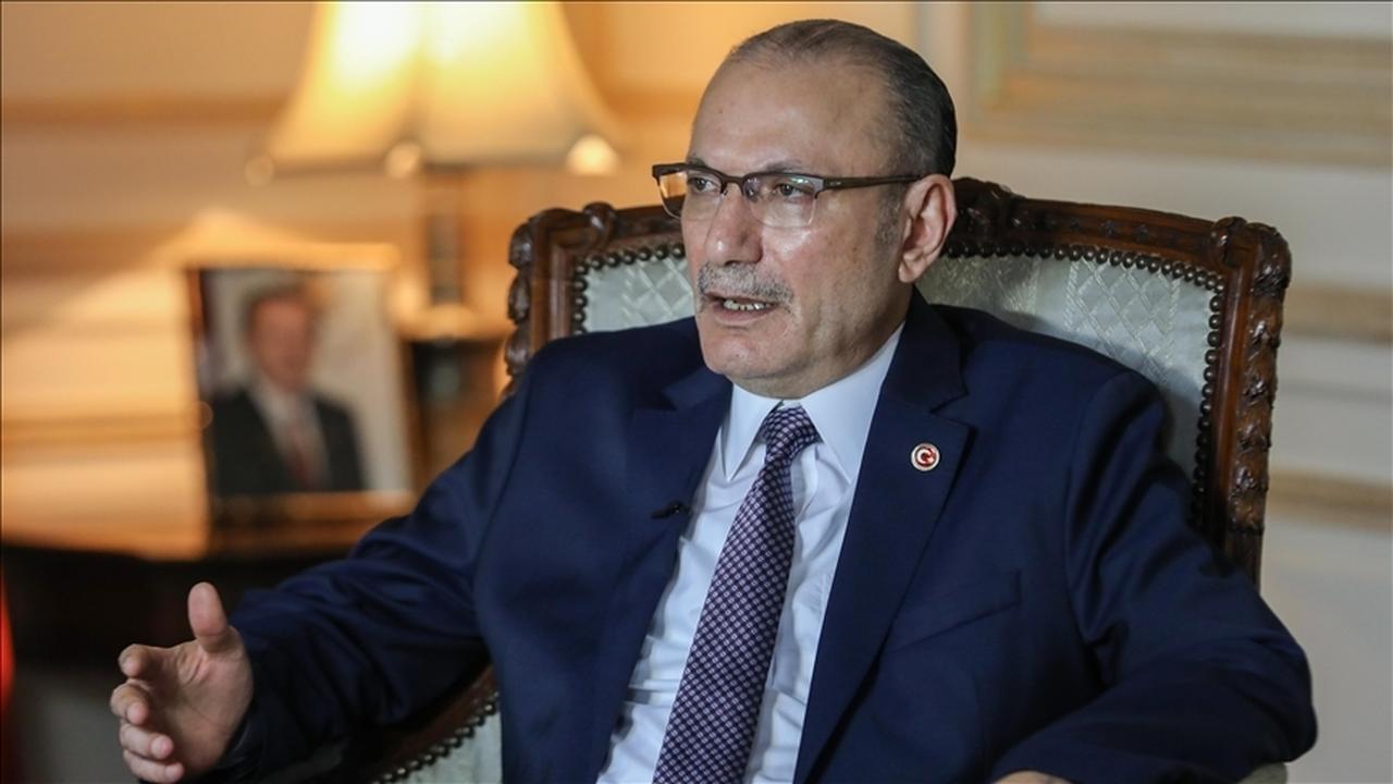 Türkiye’s Ambassador to Cairo, Salih Mutlu Sen, spoke to Anadolu Agency about bilateral relations and economic goals, following the restoration of diplomatic ties between Türkiye and Egypt to the ambassadorial level in Cairo, Egypt, July 6, 2023. ( AA Photo )