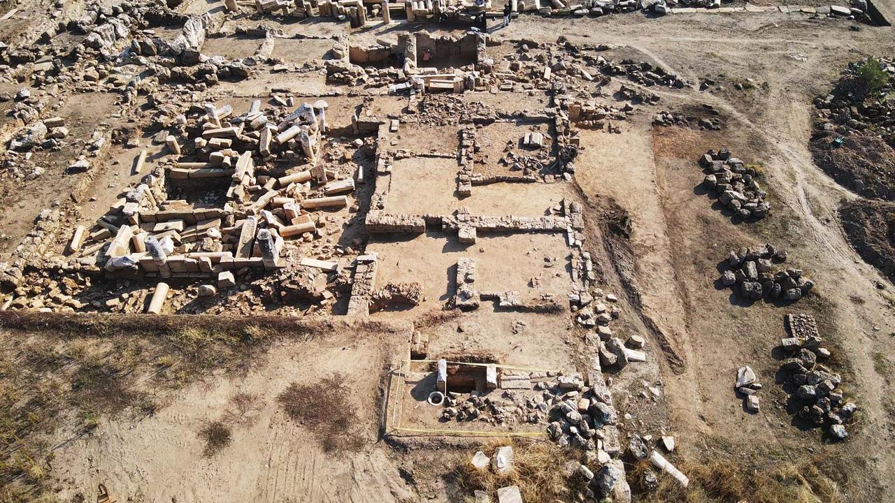 Archaeological excavations at the agora area of Hyllarima ancient city, Kavaklidere, Mugla, Türkiye, Oct. 22, 2025. (AA Photo)