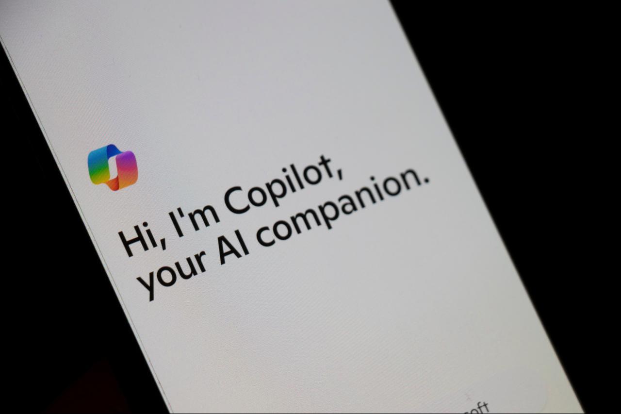 A close-up view of a smartphone screen featuring Microsoft Copilot, ai companion. (Adobe Stock Photo)