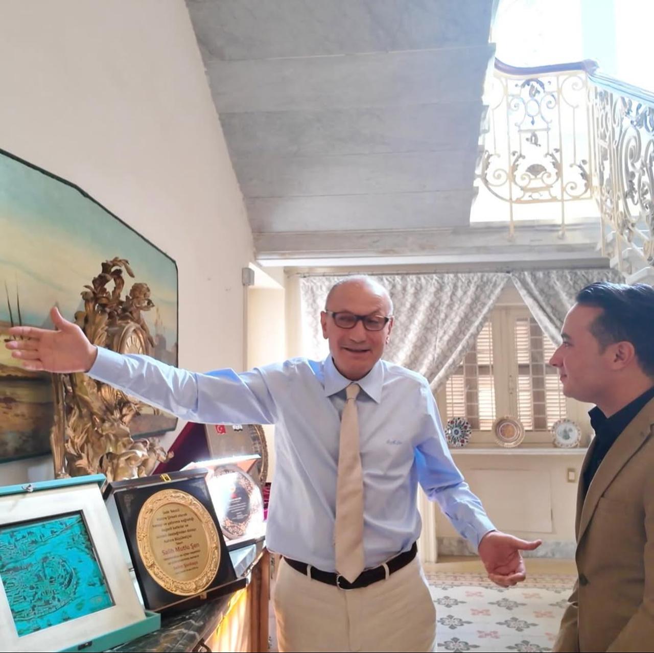 The Turkish ambassador, Salih Mutlu Sen, at his residential place in Cairo, Egypt, October 2, 2025. ( Photo via Instagram / @salih_mutlu_sen )