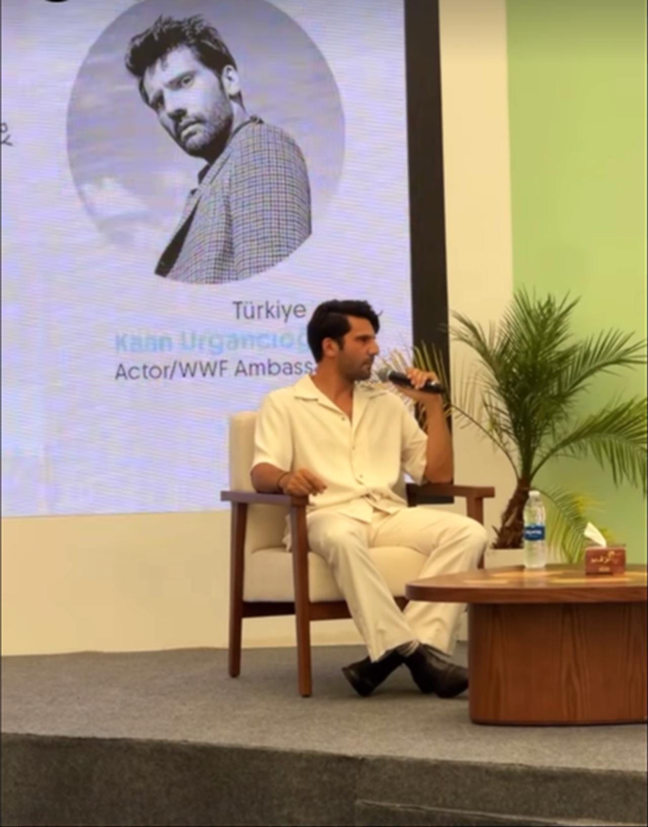 Turkish actor Kaan Urgancioglu at the El Gouna Film Festival, Red Sea, Egypt, October 22, 2025. (Photo via