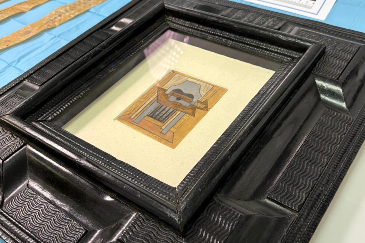 Picasso’s ‘Still Life with Guitar’ painting recovered weeks after disappearance