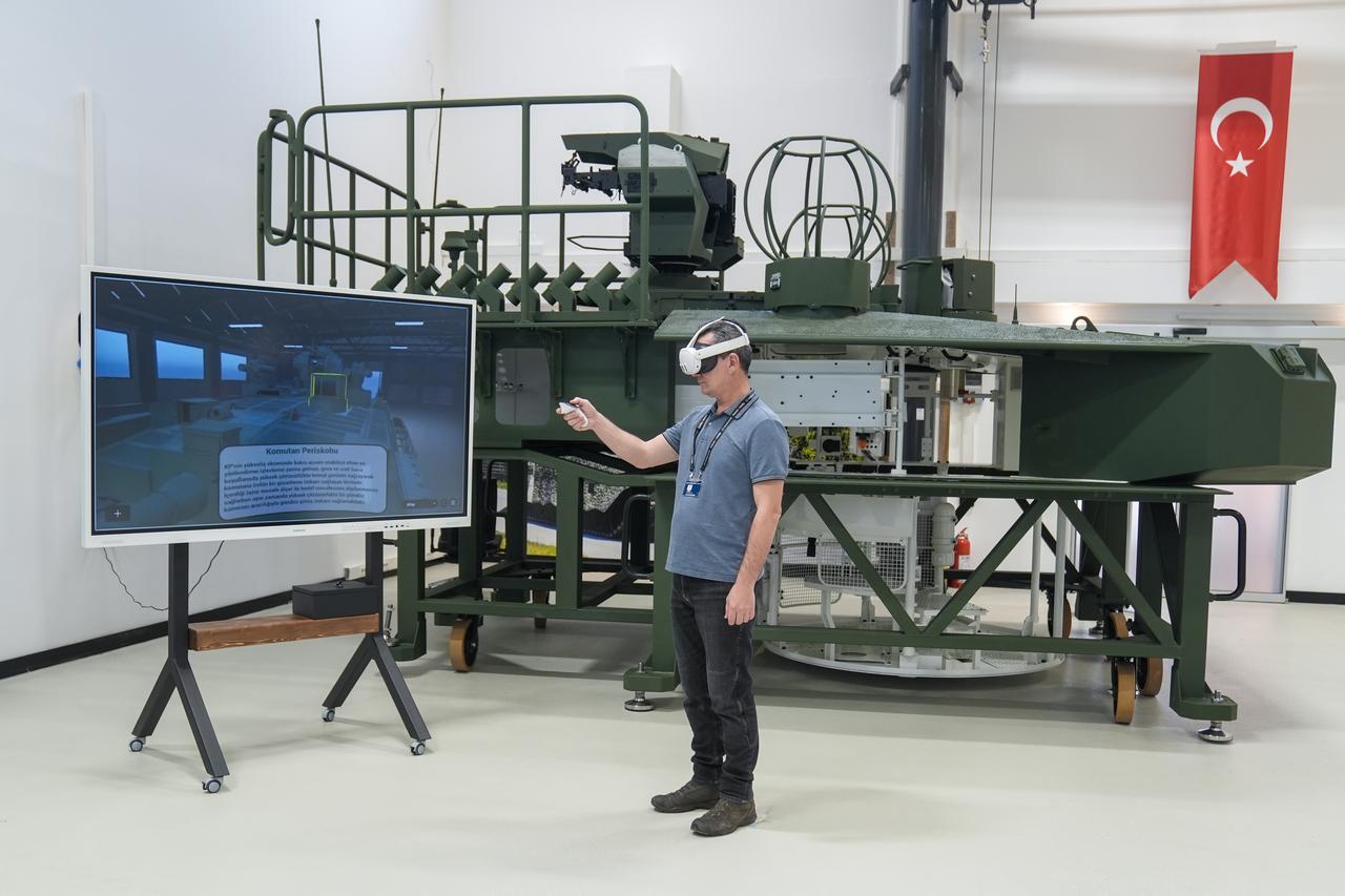 Training vehicles are being prepared using national technologies for user and maintenance training for the Altay Main Battle Tank (MBT) in Ankara, Türkiye, October 26, 2025. (AA Photo)