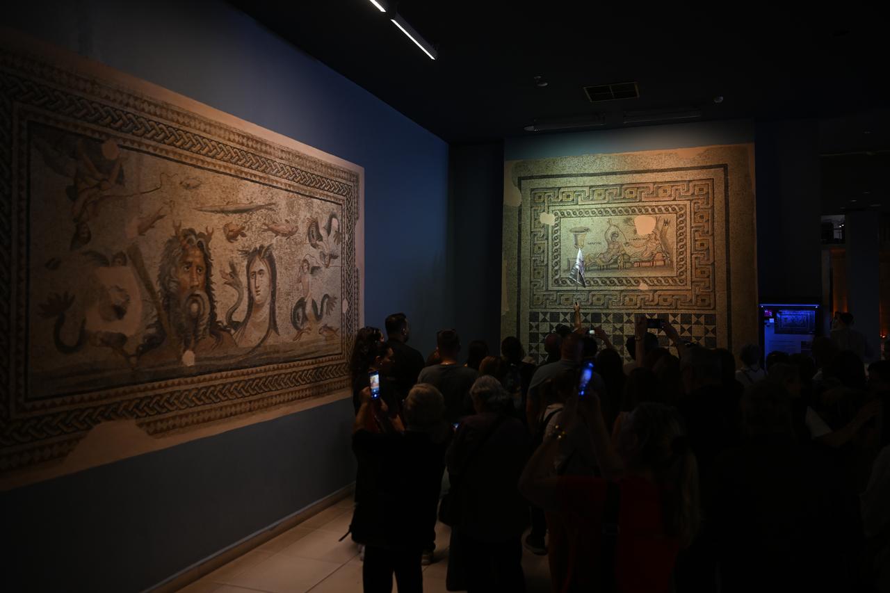 The Zeugma Mosaic Museum in Gaziantep, home to many important works, including the world-famous "Gypsy Girl" mosaic. (AA Photo)