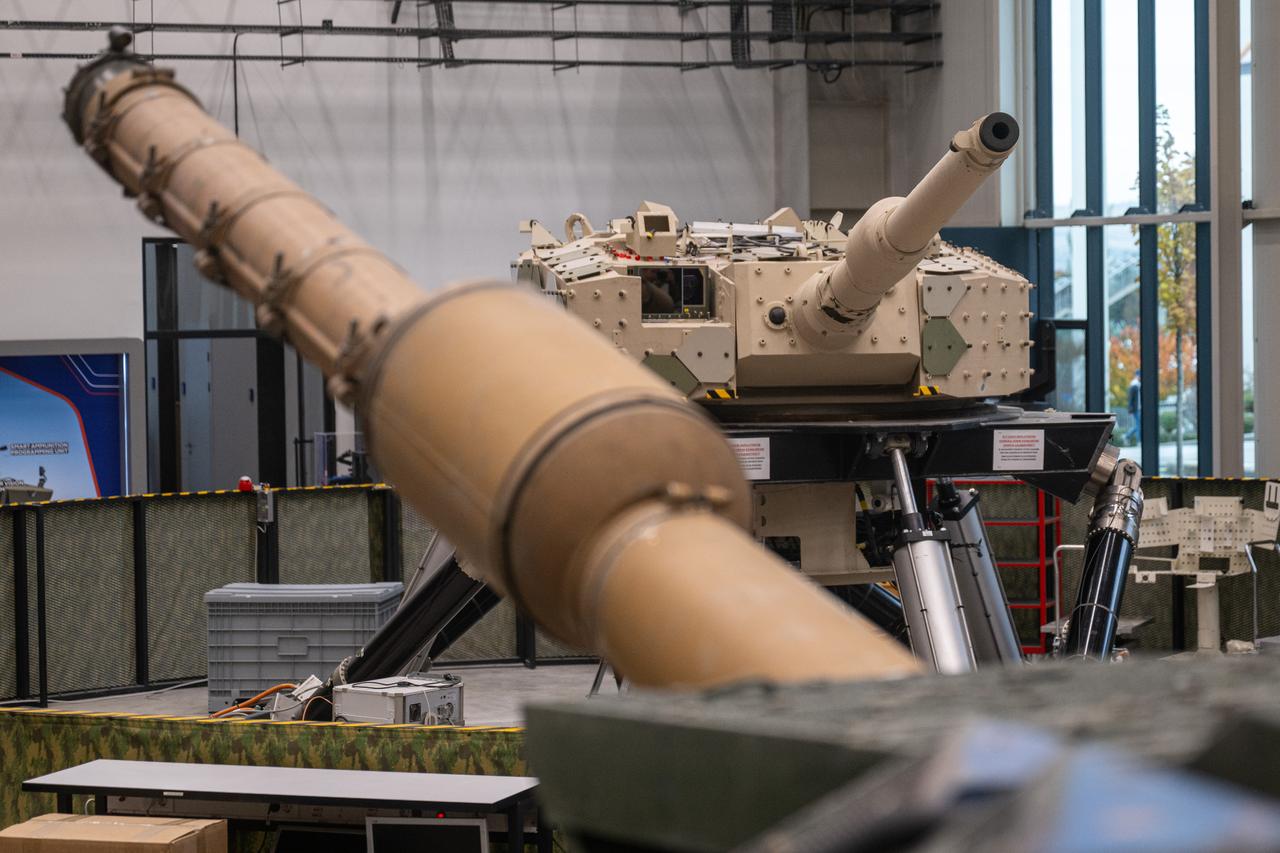 A photo shows Aselsans systems, developed with national resources and provided to the Altay Main Battle Tank, as part of the Altay Serial Production Project Subsystems Contract signed with BMC. (AA Photo)