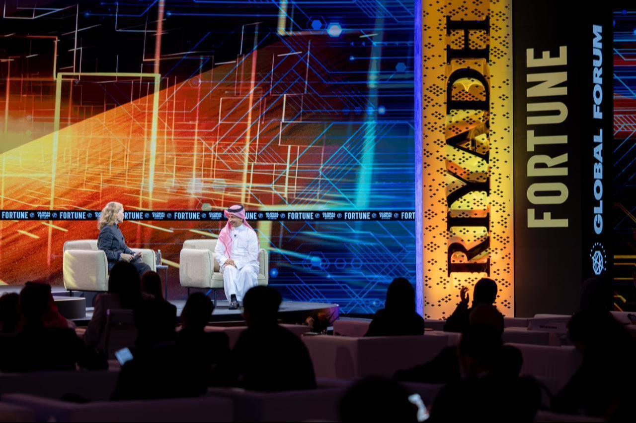 Minister of Tourism Ahmed al-Khateeb, speaking during a panel discussion at the 2025 Fortune Global Forum, held in Riyadh for the first time, October 26, 2025. ( Photo via X / @AhmedAlKhateeb )