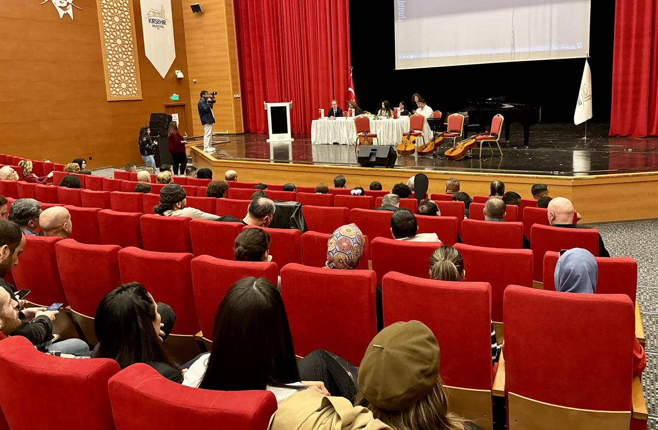 Kirsehir Municipality officially inaugurated the UNESCO International Young Musicians Workshop at the Neset Ertas Culture and Art Center. Kirsehir, Türkiye, October 27, 2025. (AA Photo)
