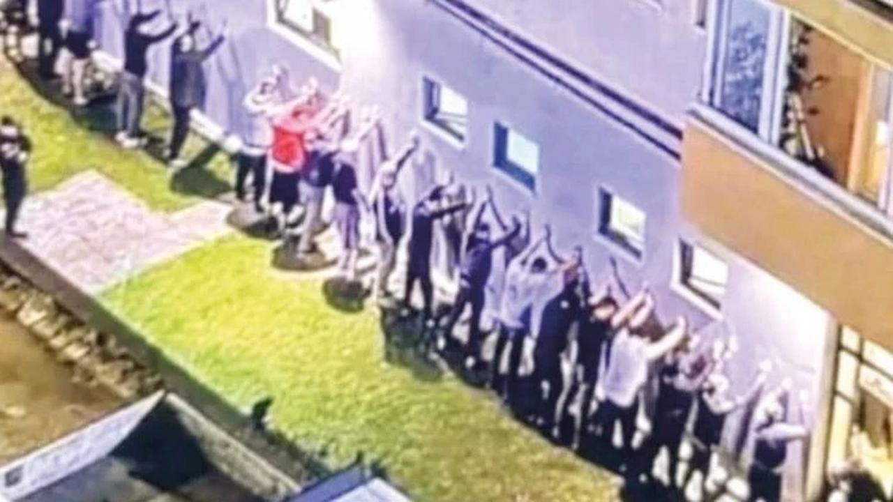 An image showing the arrest of Turkish citizens residing in Montenegro on October 27.