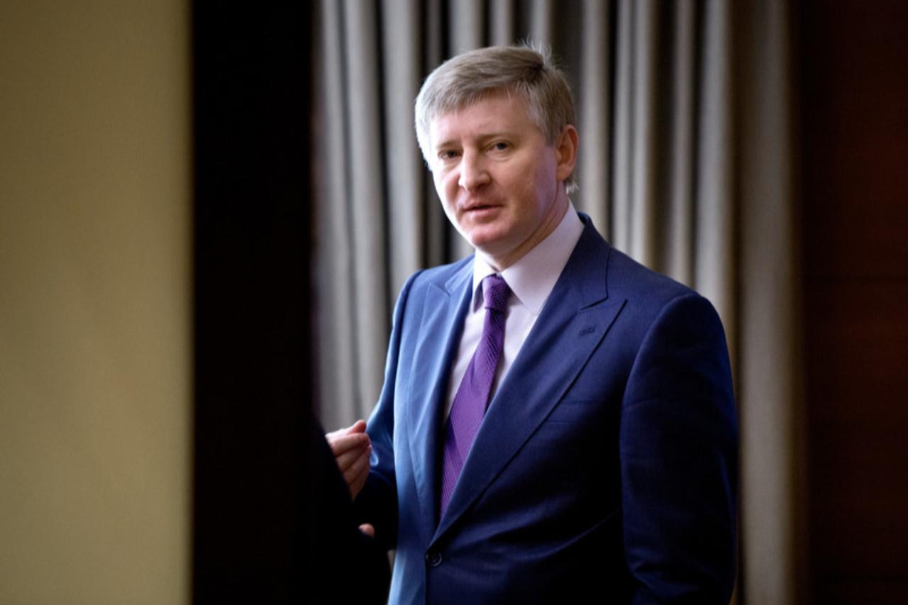 Rinat Akhmetov, Ukrainian businessman and oligarch, awaits the arrival of German Foreign Minister Frank-Walter Steinmeier for a meeting in Kyiv, Ukraine, June 24 2014. (Photo via PA/Daniel Naupold)