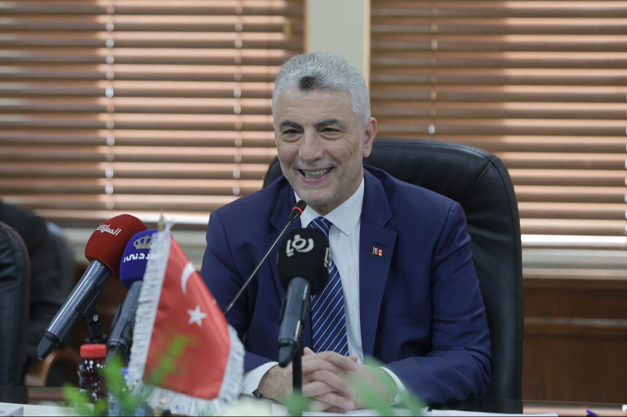 Minister of Trade Omer Bolat attended the Türkiye–Jordan Joint Economic Commission (JEC) Meeting in the capital Amman with Jordan’s Minister of Industry, Trade and Supply, Yarub Al-Qudah, Jordan, Oct. 28, 2025. (AA Photo)