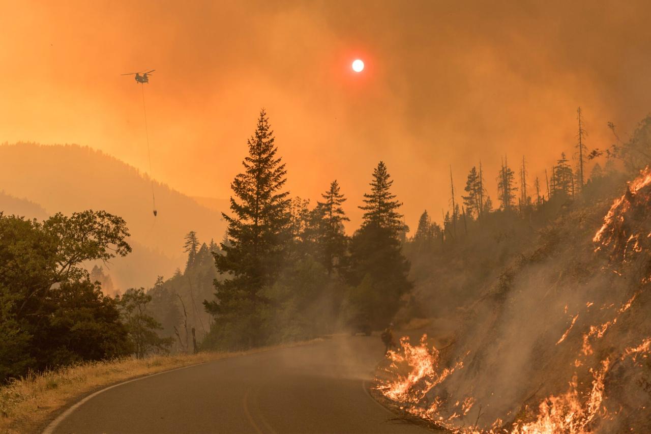 An Oregon wildfire in Aug. 2018. (Photo via US Forest Service/Pacific Northwest Region)