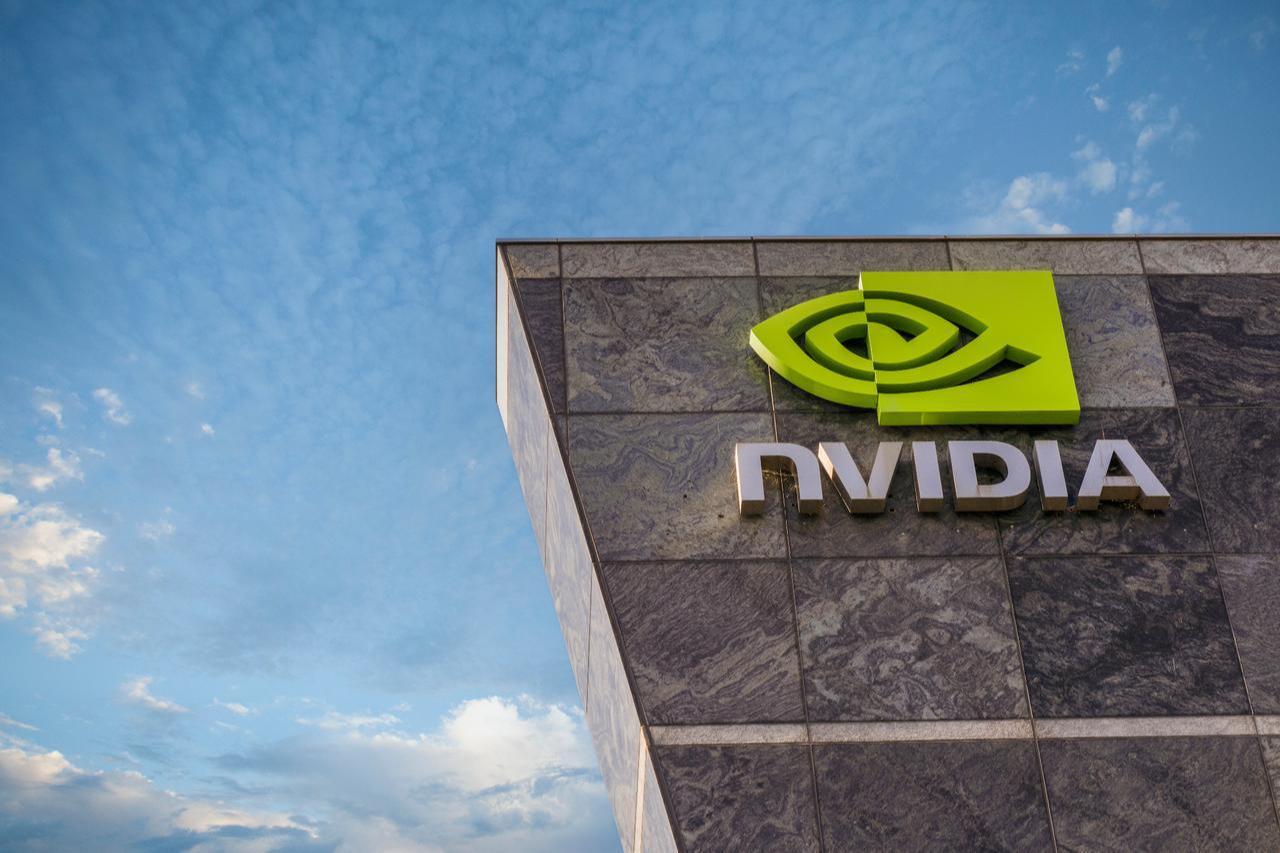 Logo of US chipmaker Nvidia seen at its headquarters in Santa Clara, California, United States, on June 11, 2023. (Adobe Stock Photo)