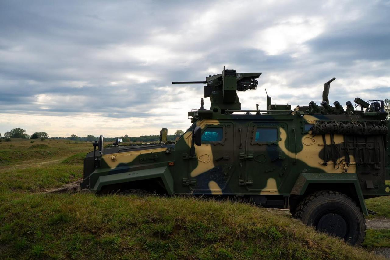 An Ejder Yalcin 4x4 vehicle, known as Gidran, is in service with the Hungarian army during the countrys largest exercise, Adaptive Hussars 2025 (ADHU 25). (AA Photo)