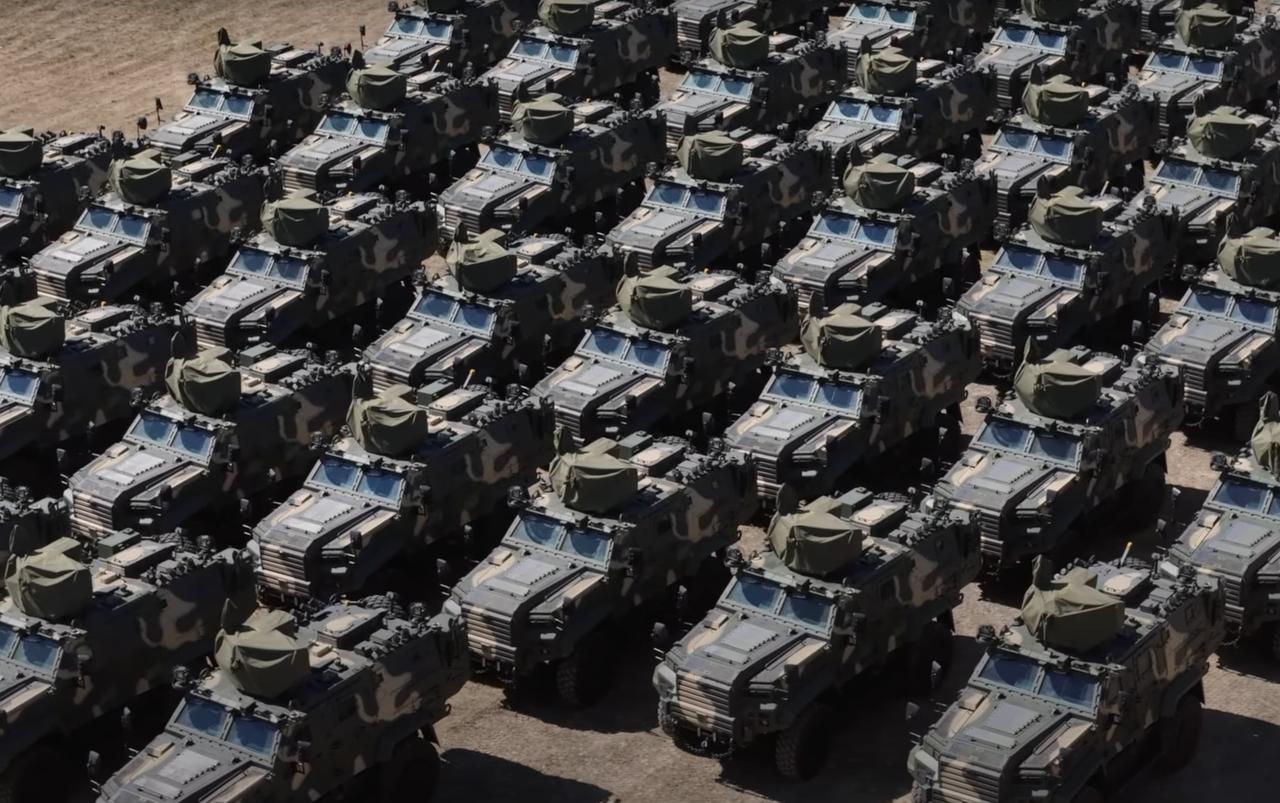Over 100 Ejder Yalcin 4x4 vehicles, known as Gidran, are in service with the Hungarian army during the country's largest exercise, Adaptive Hussars 2025 (ADHU 25). (AA Photo)