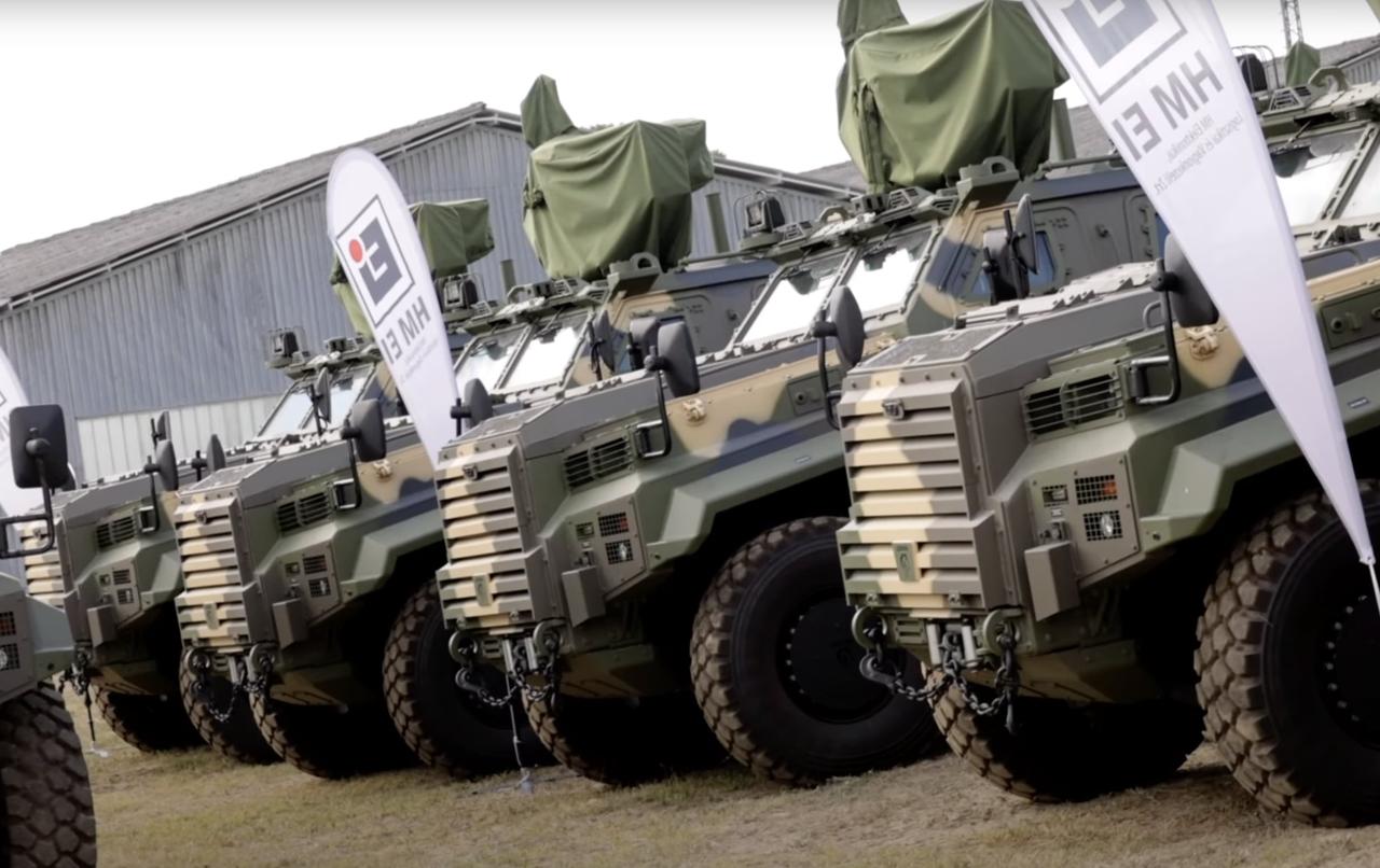Ejder Yalcin 4x4 vehicles, known as Gidran, are in service with the Hungarian army during the country's largest exercise, Adaptive Hussars 2025 (ADHU 25). (AA Photo)