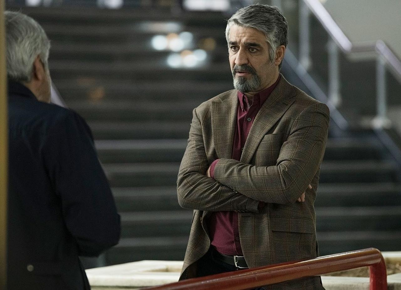 The Iranian actor Pejman Jamshidi on the image, from the movie Bodiless (2024).