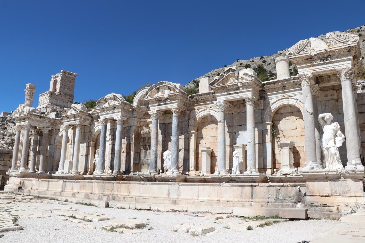 A view of the ancient city of Sagalassos in the Aglasun district of Burdur, Türkiye, October 4, 2025. (AA Photo)