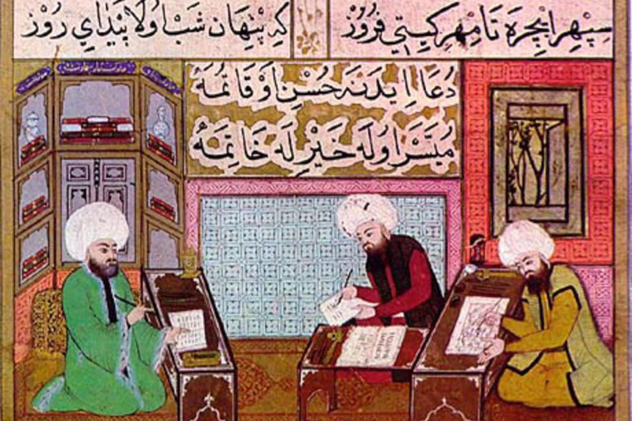  Painting atelier of the Sultan , Topkapi Palace Museum (Inv. 1609/74a).