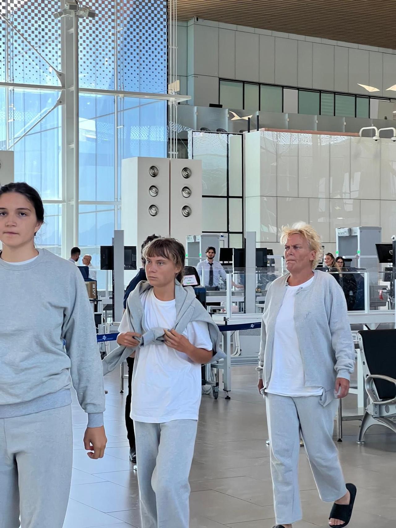 Israel deports Swedish activist Greta Thunberg, accessed on Oct. 6, 2025. (AA Photo)
