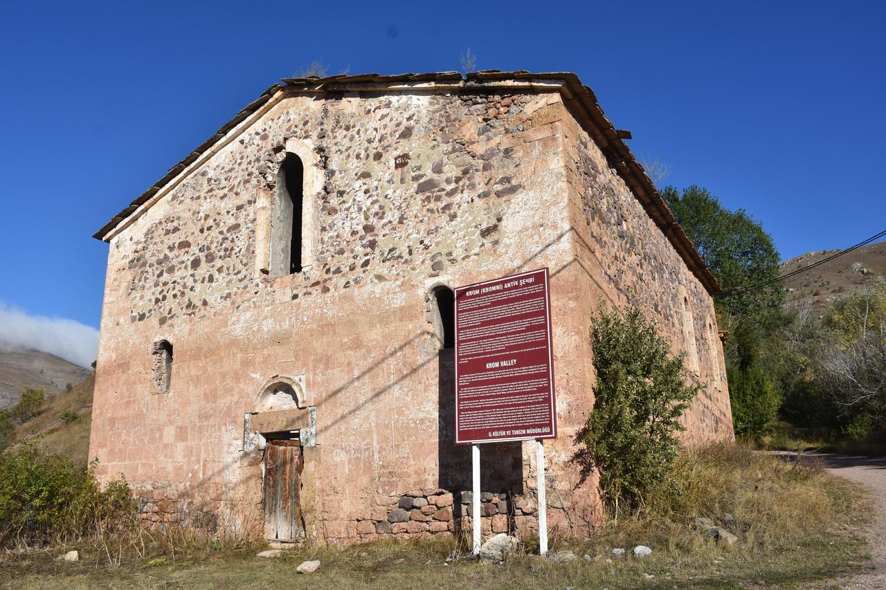 A view of one of the churches examined within the Krom Valley project focusing on architectural resilience and visibility analysis in Gumushane, Türkiye, Oct. 5, 2025. (AA Photo)
