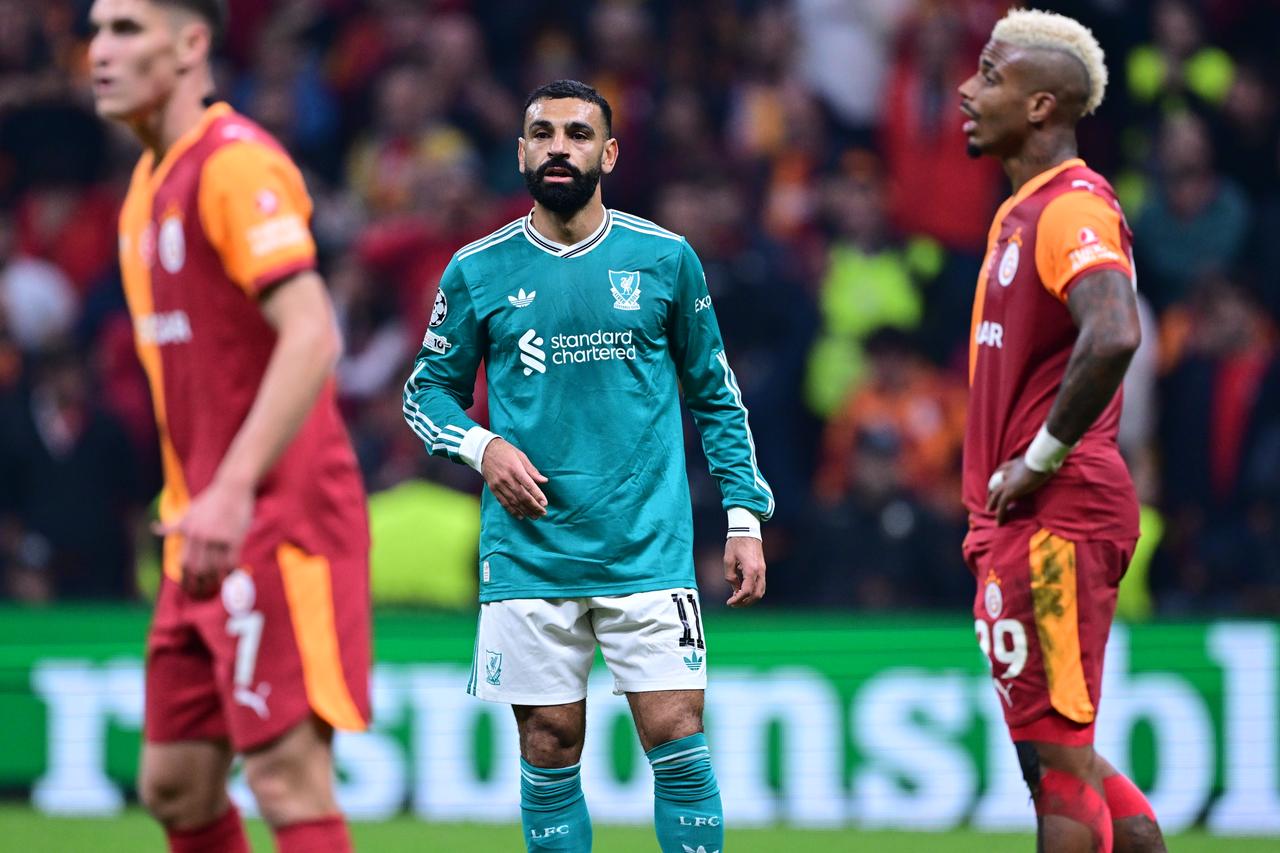Mohamed Salah of Liverpool seen during the UEFA Champions League week 2 match between Galatasaray and Liverpool at RAMS Park in Istanbul, Türkiye, September 30, 2025. (AA Photo)