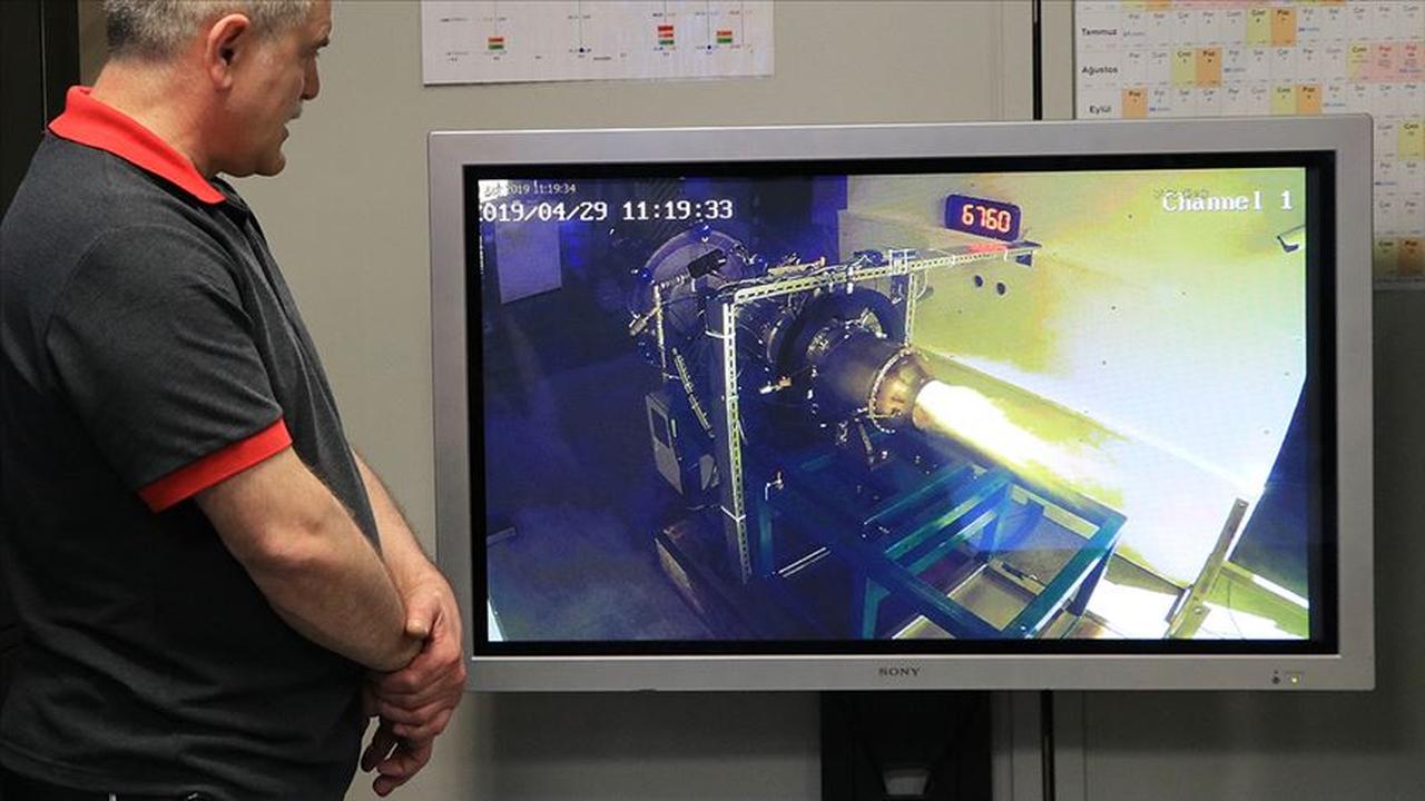 Turkish jet engine maker Kale Group is testing its engine. (AA Photo)
