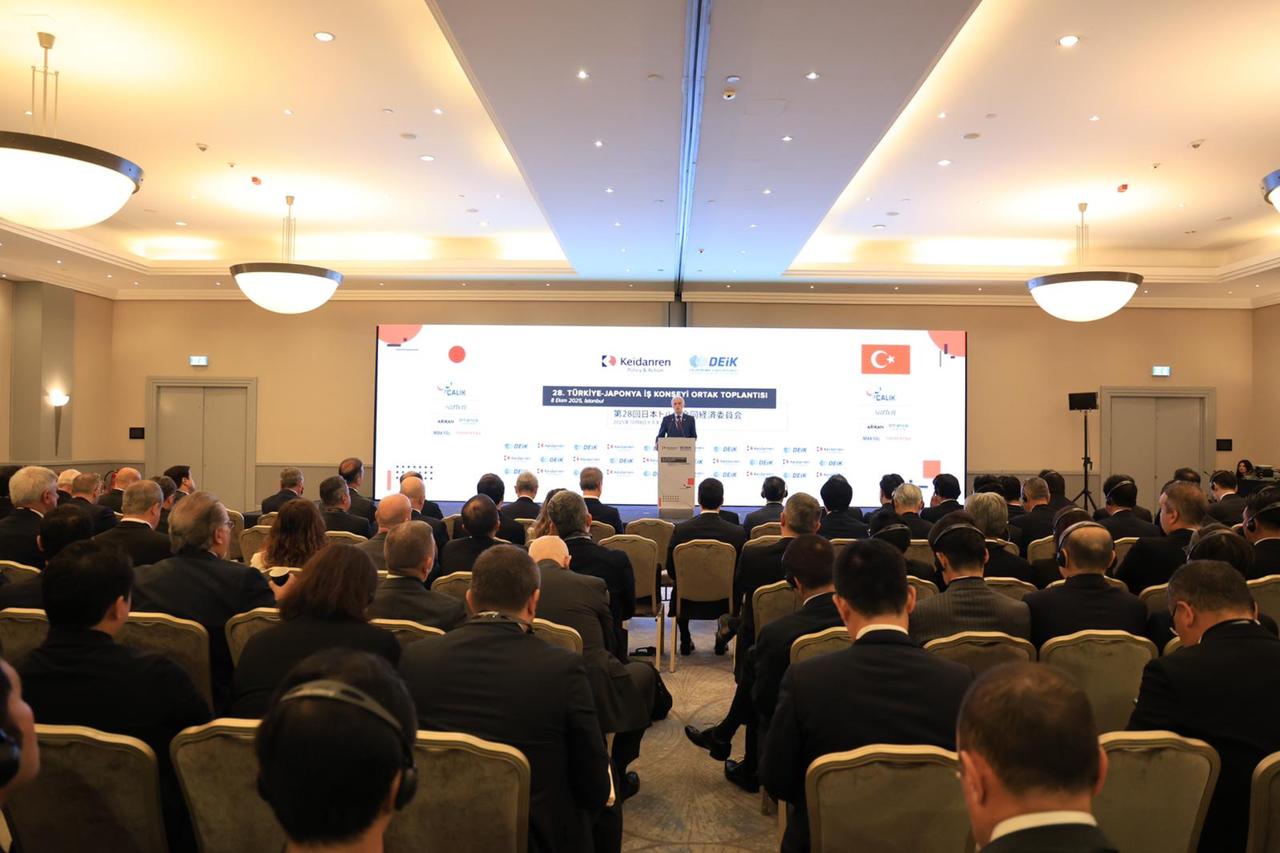 Officials and business leaders from Türkiye and Japan attend the 28th Türkiye-Japan Business Council Joint Meeting in Istanbul, October 8, 2025. (Courtesy of DEIK)