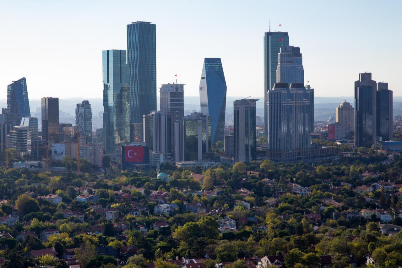 Panoramic view of residential areas and business towers in the Maslak district of Istanbul, Türkiye, September 5, 2020. (Adobe Stock Photo)