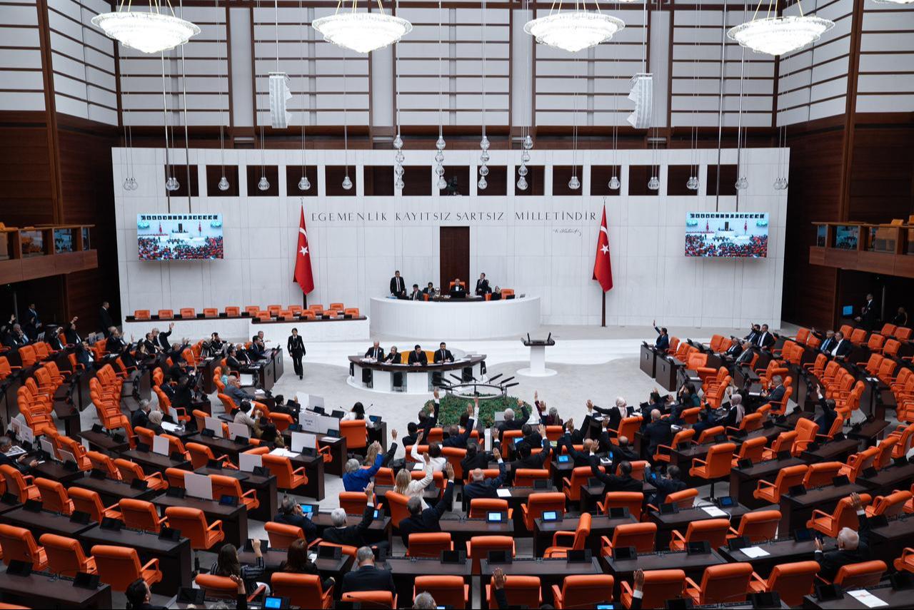 A view from the Turkish Parliament's General Assembly in Ankara, Türkiye, on October 8, 2025. (AA Photo)