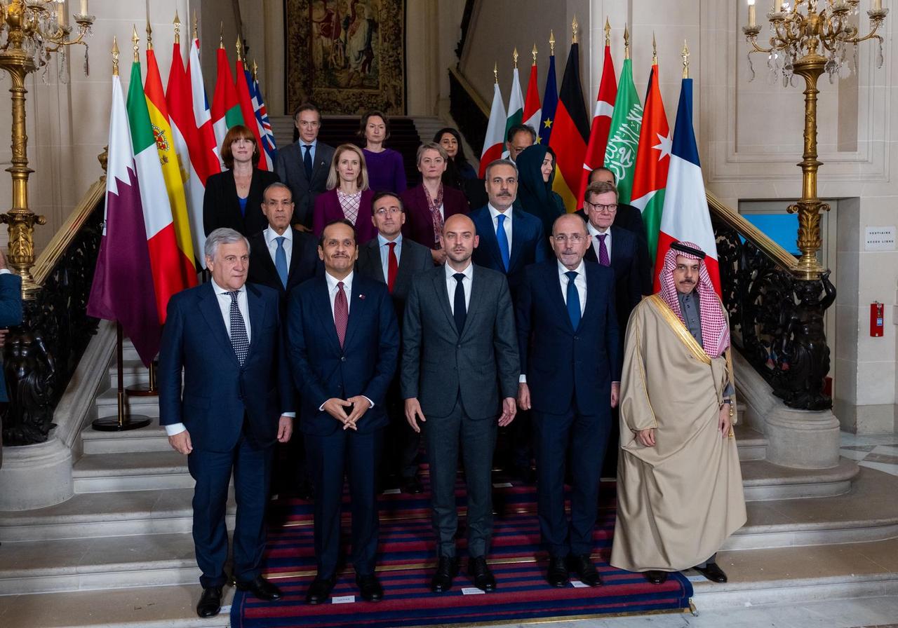 Turkish Foreign Minister Hakan Fidan attends meeting on the implementation of the US Peace Plan aimed at ending the Israeli attacks in Gaza, in Paris, France, October 9, 2025. (AA Photo)