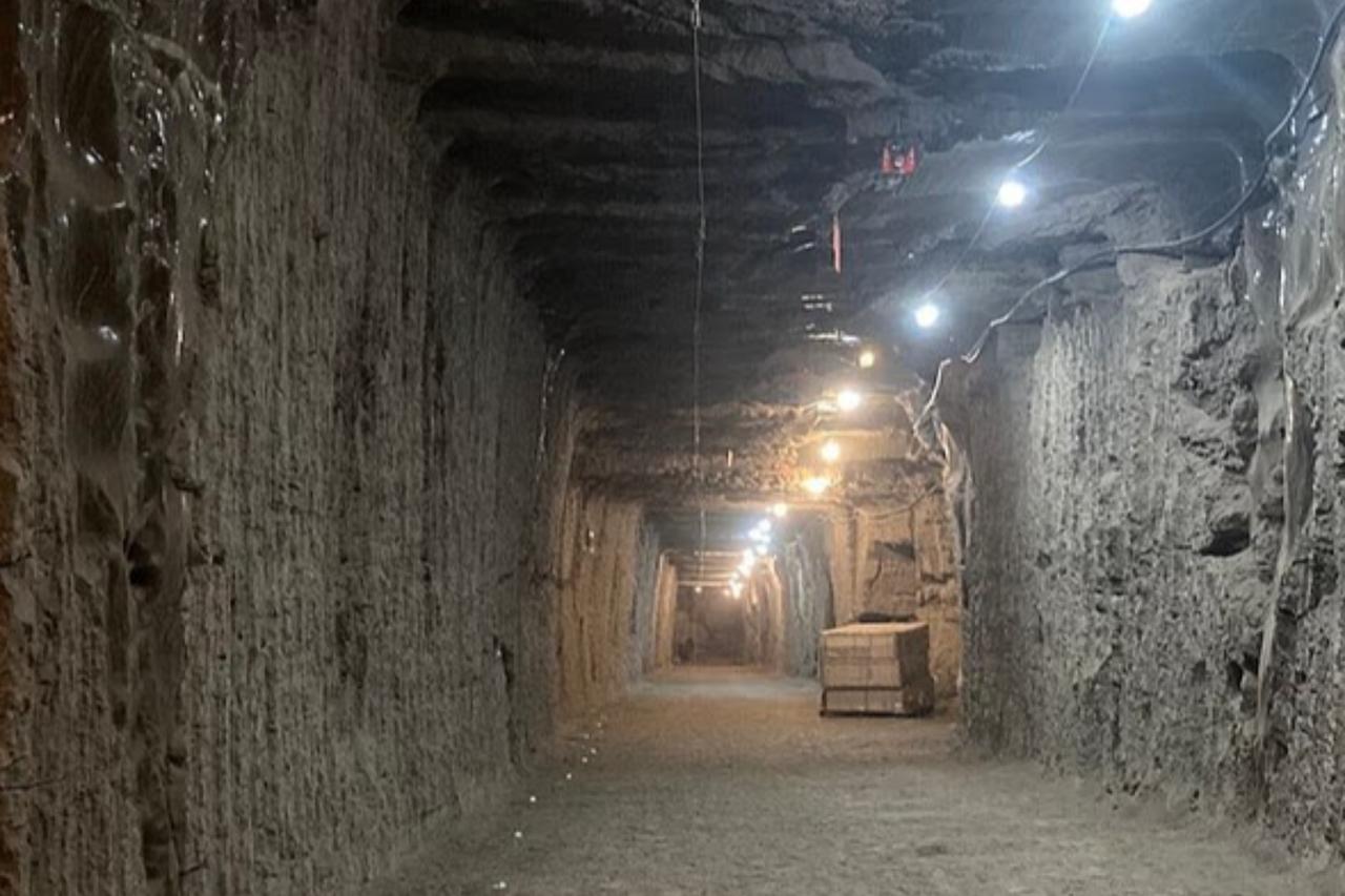 The Permafrost Research Tunnel near Fairbanks, Alaska, built in the 1960s for studying frozen ground and Arctic climate conditions, United States, October 3, 2025. (Courtesy of Journal of Geophysical Research)