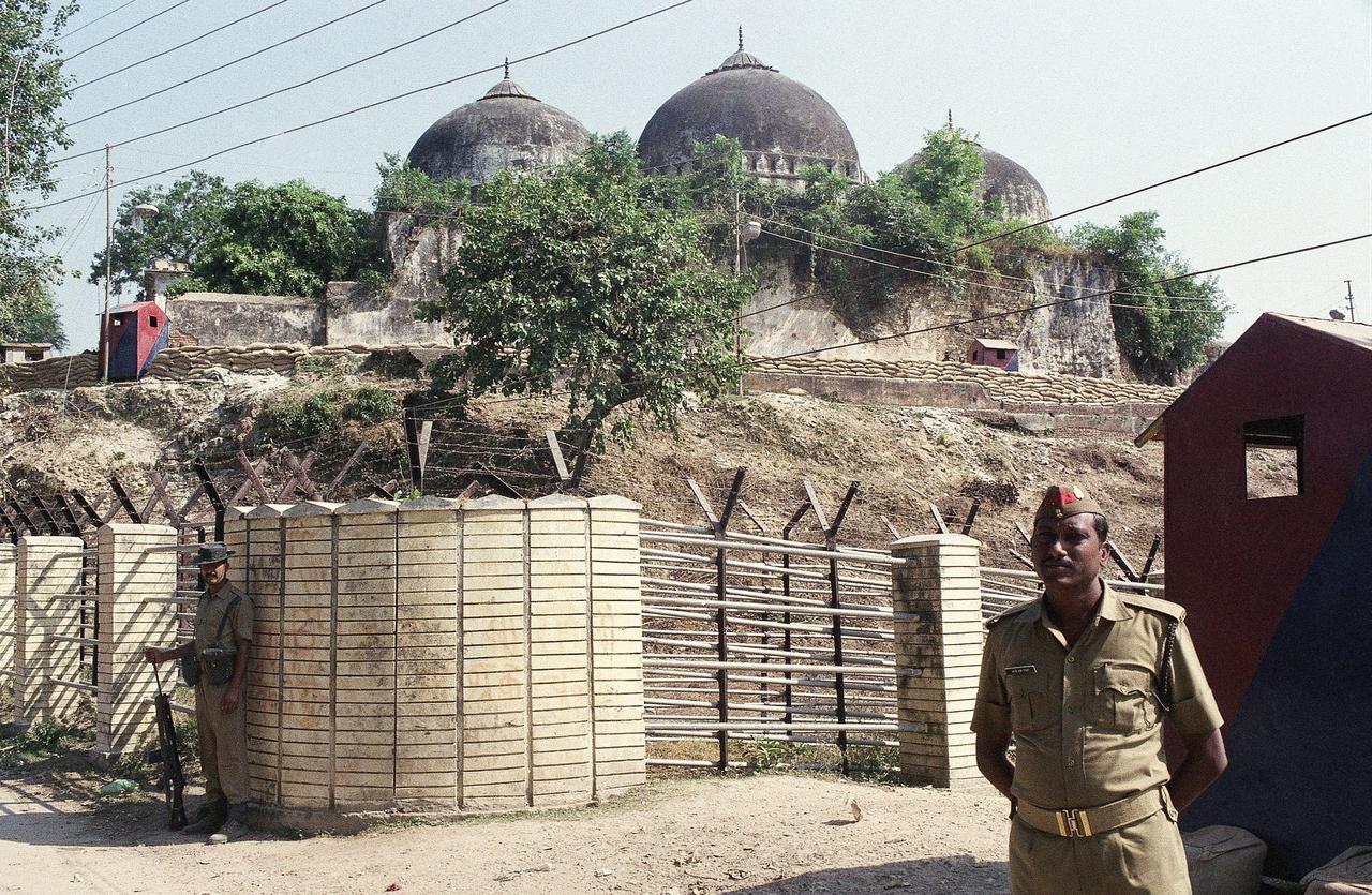 The Babri Masjid, a 16th-century mosque in the Indian city of Ayodhya, was destroyed on 6 December 1992 by a large group of activists. (Photo via X)