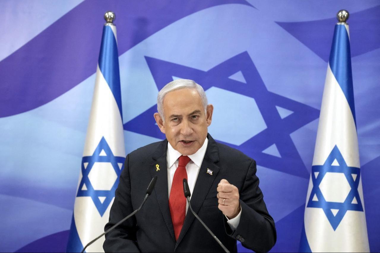 Israeli Prime Minister Benjamin Netanyahu speaks during a press conference in Jerusalem, Israel on Dec. 9, 2024. (AFP Photo)