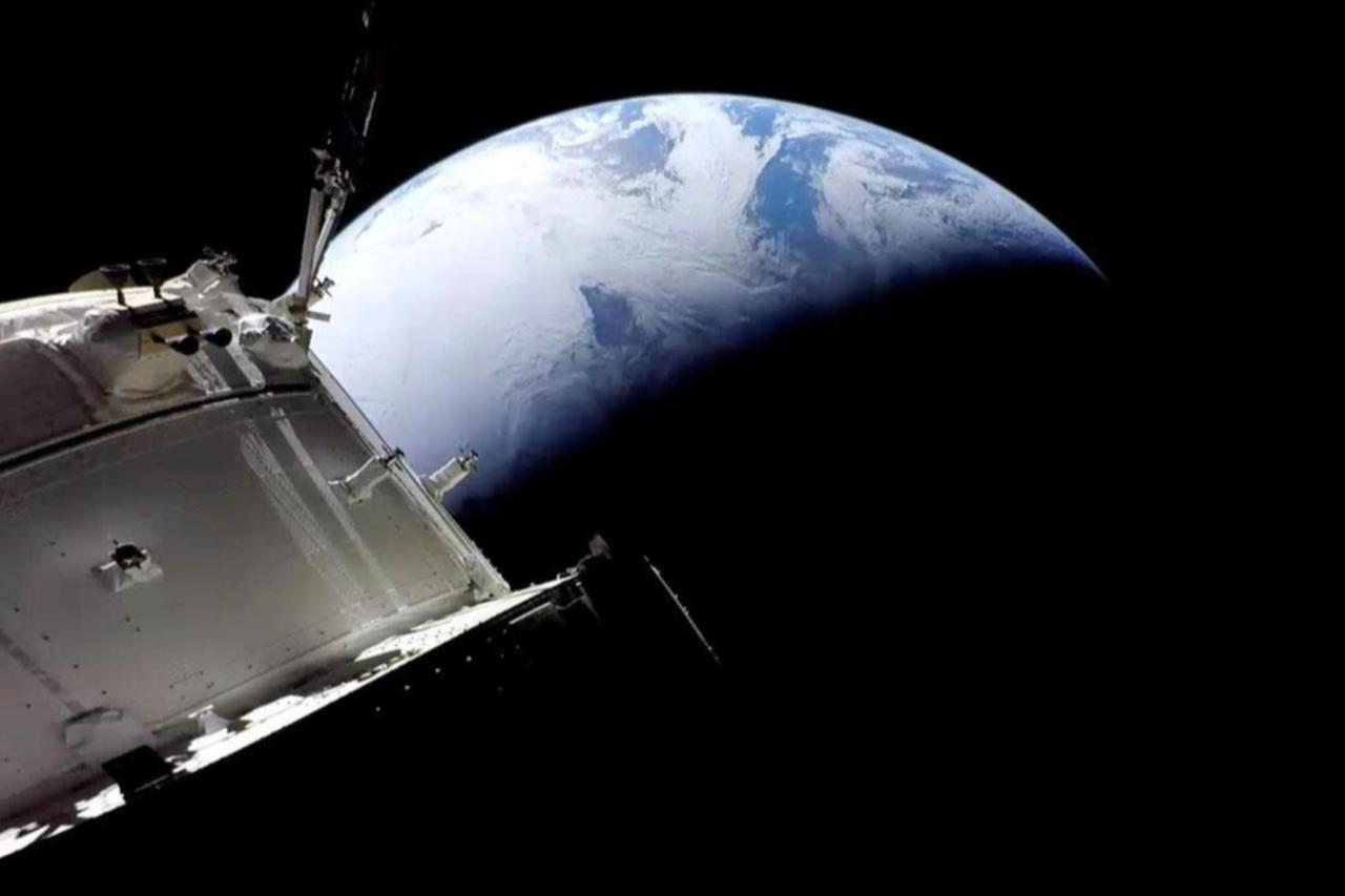 Spacecraft orbiting the Earth, accessed on July 26, 2025. (Photo via NASA)